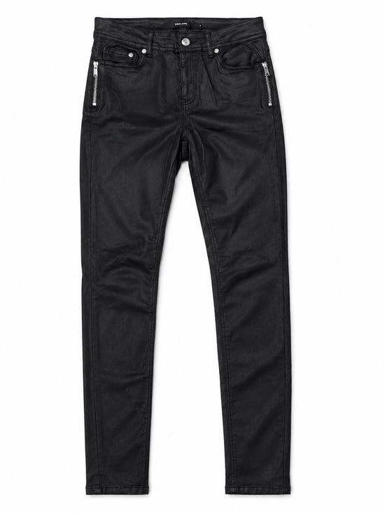 Vero Moda Pants - Vero Moda Black leather Skinny with Zip Pockets